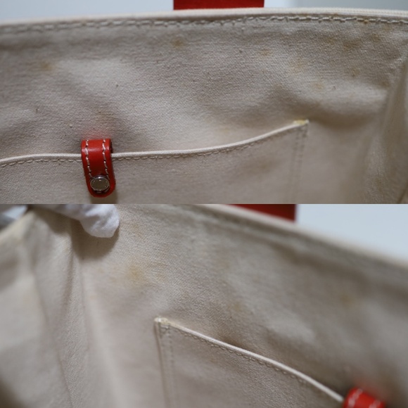 Burberry Blue Label Tote Hand Bag Canvas Beige - Picture 7 of 12